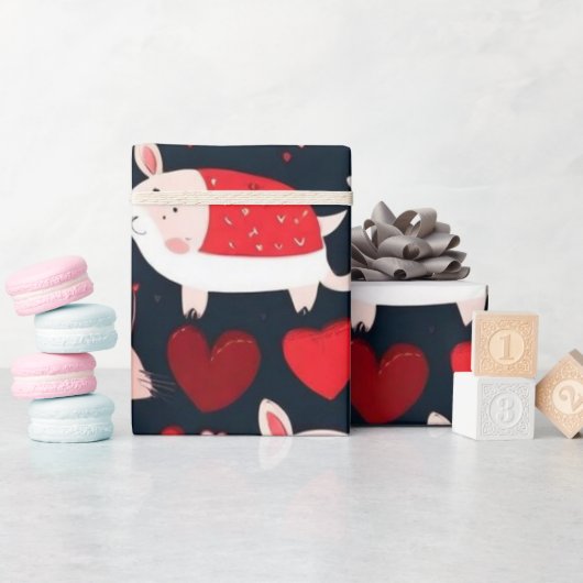 Valentine's Day Rotherherts Wrapping Paper Geschenkpapier (Babyparty)