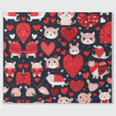 Valentine's Day Rotherherts Wrapping Paper Geschenkpapier (Flach)