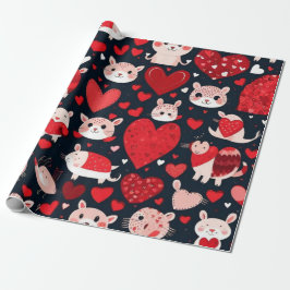 Valentine's Day Rotherherts Wrapping Paper Geschenkpapier