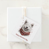 Valentines Day Samoyed Dog Geschenkanhänger (Beispiel)