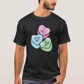 Valentine's Day Saying Hearts T-Shirt (Vorderseite)