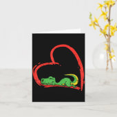 Valentines Day Shirt Funny Heart Trex Sleeng Dinos Karte (Gelbe Blume)