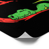 Valentines Day Shirt Funny Heart Trex Sleeng Dinos Poster (Ecke)