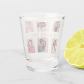 Valentine's Day Shot Glass | Custom Couple Photos Schnapsglas (Rückseite)