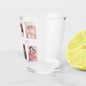 Valentine's Day Shot Glass  | Custom Couple Photos Schnapsglas (Rechts)