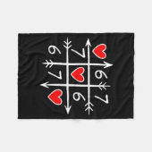 Valentines Day Six Seven 67 Meme 6 7 Heart Boys Gi Fleecedecke (Vorderseite (Horizontal))