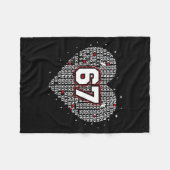 Valentines Day Six Seven 67 Meme 6 7 Heart Boys Gi Fleecedecke (Vorderseite (Horizontal))