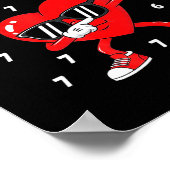 Valentines Day Six Seven 6 7 Meme Dab Heart Funny  Poster (Ecke)