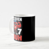 Valentines Day Six Seven Bruh 67 Meme Funny Valent Kaffeetasse (Vorderseite Links)