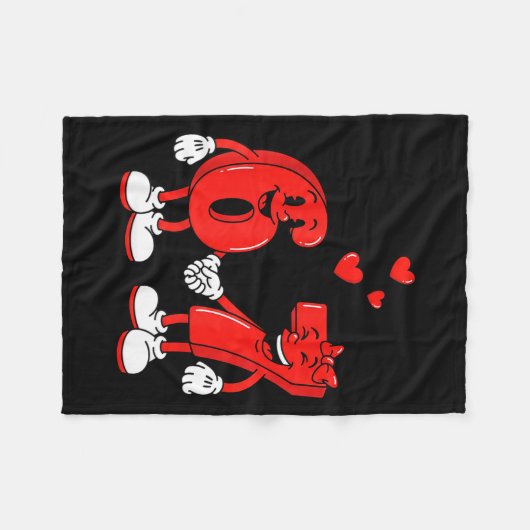 Valentine's Day Six Seven Hearts 6 7 Meme Gen Alph Fleecedecke (Vorderseite (Horizontal))