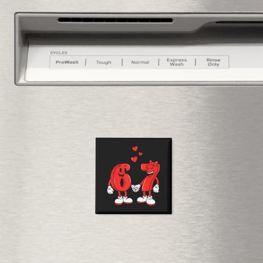 Valentine's Day Six Seven Hearts 6 7 Meme Gen Alph Magnet (In Situ (Geschirrspüler))