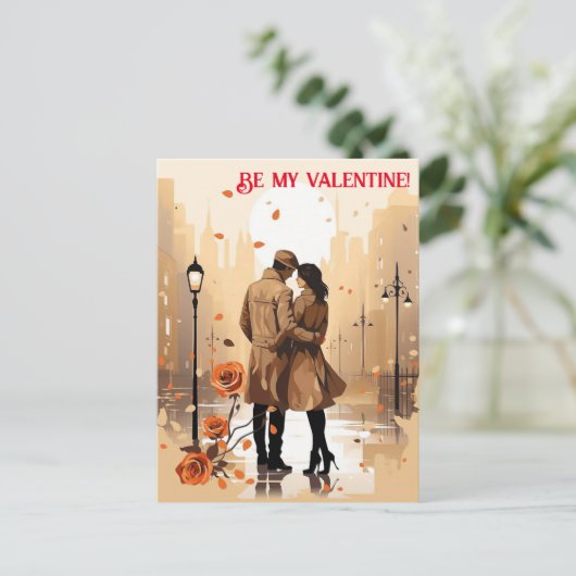 Valentine's Day. Sprich über deine Liebe! Postkarte (Stehend Vorderseite)