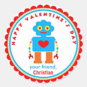 Valentine's Day Stickers Robot Stickers (Vorderseite)