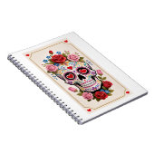 Valentines Day Sugar Skull Notebook Notizblock (Rechte Seite)