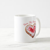Valentines Day Sweet Cookie Heart Favorite Treat Kaffeetasse (VorderseiteRechts)