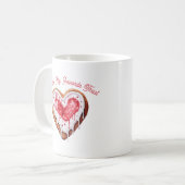 Valentines Day Sweet Cookie Heart Favorite Treat Kaffeetasse (Vorderseite Links)