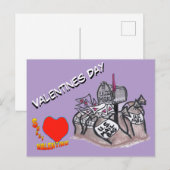Valentines Day, Sweet Valentine Cust. Postcard Postkarte (Vorne/Hinten)