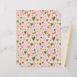 Valentine's Day Sweetheart Flachpapier Blatt