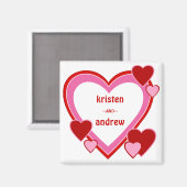 Valentine's Day Sweethearts Magnet (Vorderseite/Rückseite)
