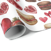 Valentine's Day Sweets Wrapping Paper Geschenkpapier (Rolleneckpunkt)
