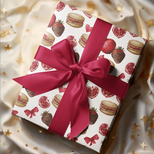 Valentine's Day Sweets Wrapping Paper Geschenkpapier