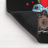 Valentines Day T Rex Riding Monster Truck Funny To Mousepad (Ecke)