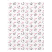 Valentine's Day Tablecloth Cat Pink Hearts Tischdecke (Vorderseite)