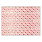 Valentine's Day Tablecloth Cat Red Hearts  Tischdecke (Vorderseite (Horizontal))