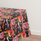 Valentine's Day Tablecloth Cat Red Hearts  Tischdecke (Beispiel)