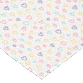 Valentine's Day Tablecloth Colorful Hearts Tischdecke (Schrägansicht)