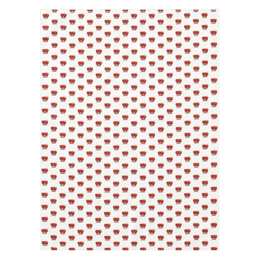Valentine's Day Tablecloth Couple Red Hearts Tischdecke (Vorderseite)