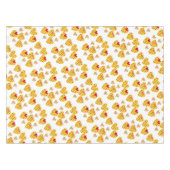 Valentine's Day Tablecloth Hearts Punkt Gold Tischdecke (Vorderseite (Horizontal))