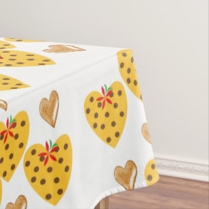 Valentine's Day Tablecloth Hearts Punkt Tischdecke