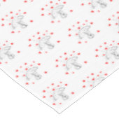 Valentine's Day Tablecloth Umbrella Red Hearts  Tischdecke (Schrägansicht)