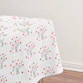 Valentine's Day Tablecloth Umbrella Red Hearts Tischdecke (Beispiel)