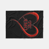 Valentines Day Te Amo Spani-shirt  Fleecedecke (Vorderseite (Horizontal))