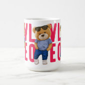 Valentine's Day Teddy Bären Liebe Design Kaffeetasse (Mittel)