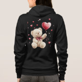 Valentine's Day Teddy Bear Love Full-zip Hoodie (Rückseite)