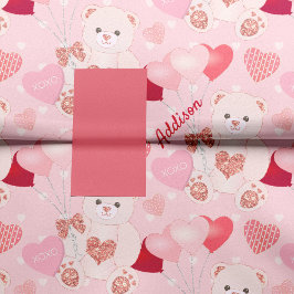 Valentine's Day Teddy Bear XOXO Herzmuster Seidenpapier