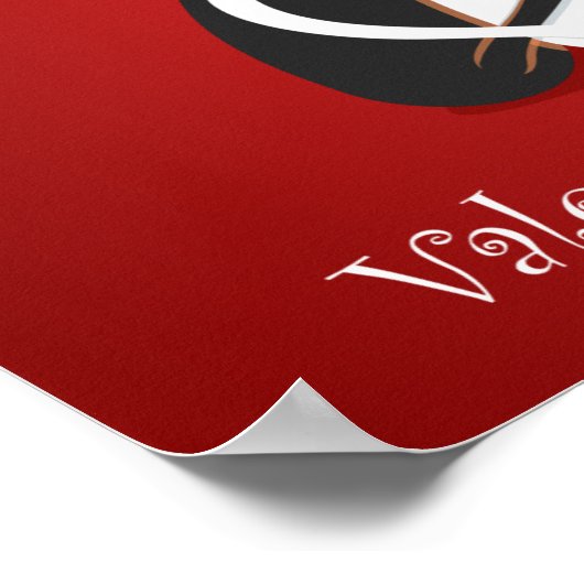 Valentine's day Theme Design Poster (Ecke)