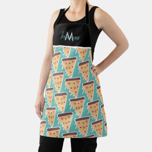 Valentine's Day Theme Herz Pizza Muster Schürze (InSitu)