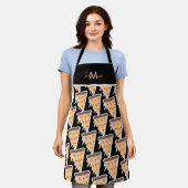 Valentine's Day Theme Herz Pizza Muster Schürze (Getragen)