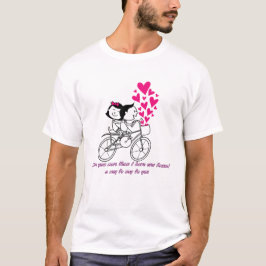 Valentine's Day Theme Paar Design T-Shirt