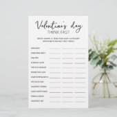 Valentine's Day Think Fast, Think Quick Party Spie (Stehend Vorderseite)