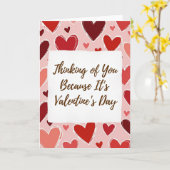 Valentines Day Thinking Of You Card Karte (Gelbe Blume)