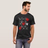 Valentine's Day Tic Tac Toe Valentine Funny Cute H T-Shirt (Vorne ganz)