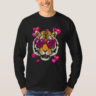 Valentines Day Tiger Funny Animal Tiger Lover T-Shirt