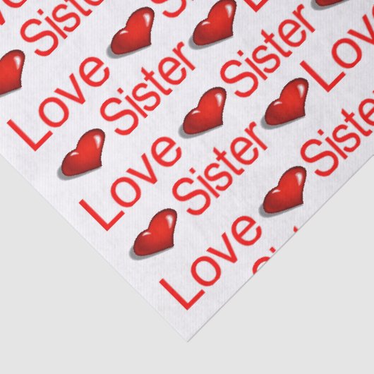 Valentine's Day Tissue Liebe SisterRed Hearts Seidenpapier (Ausschnitt)