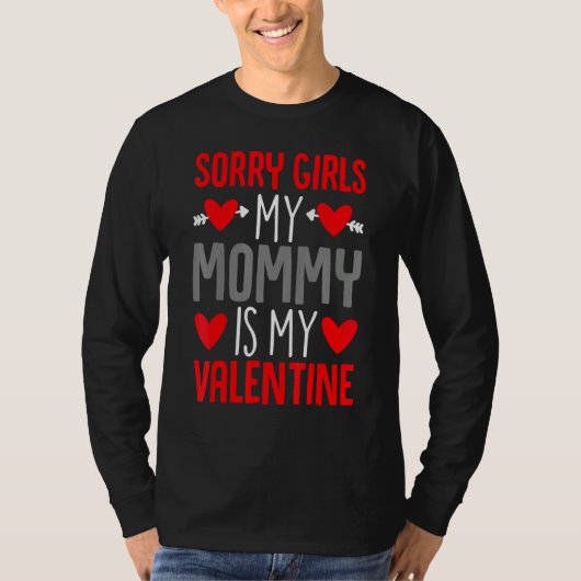 Valentines Day Toddler Boys Mommy Is My Valentine  T-Shirt (Vorderseite)