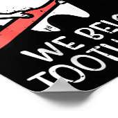 Valentines Day Tooth Brush We Belong Together Dent Poster (Ecke)